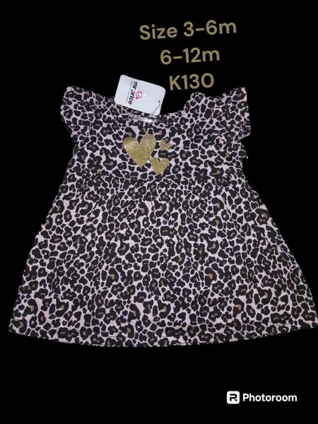 Летнее платье леопард для новорожденных