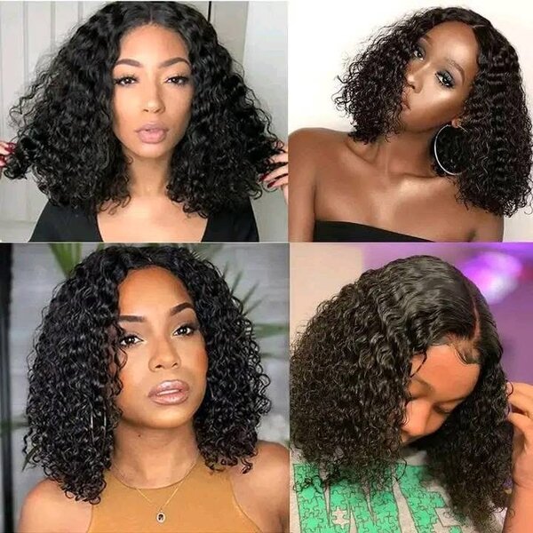 Perruque bouclée naturelle