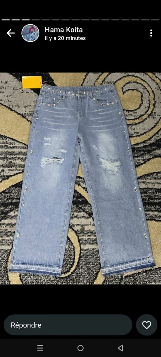 Jeans tendance pour hommes