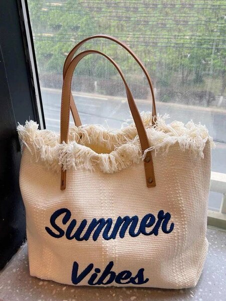 Sac de plage en paille