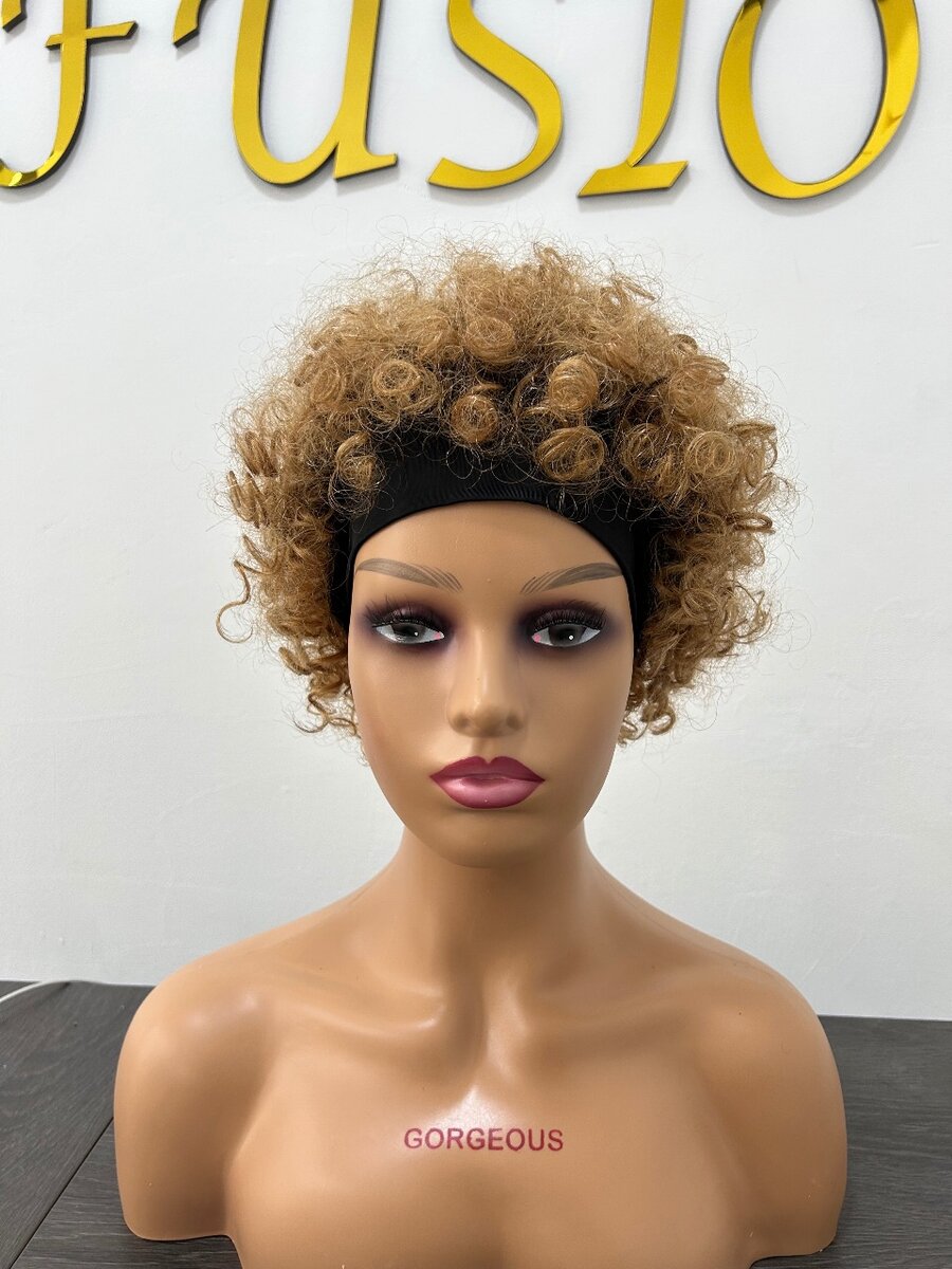 Goddear Remy Afro wigcap.