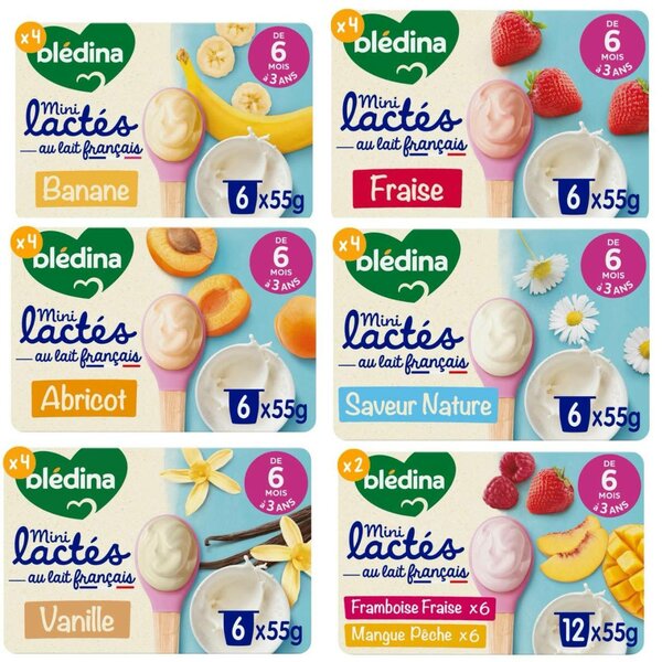 Blédina Mini Lactés lot de 6