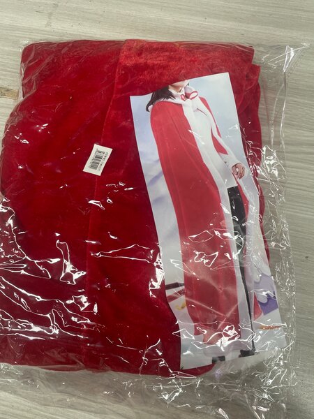 Cape rouge en velours pour adultes