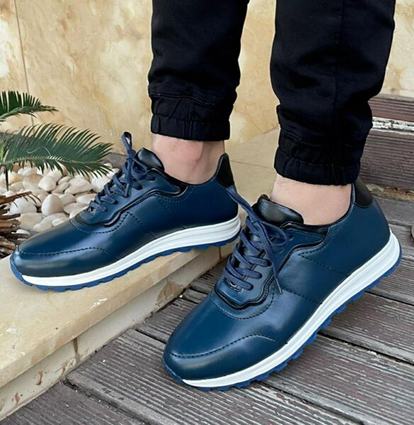 Sneakers en cuir pour hommes