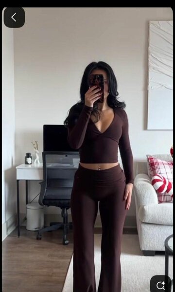 Ensemble marron élégant