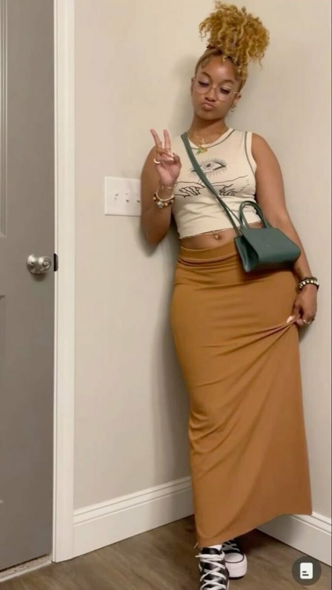 Jupe longue élégante femme