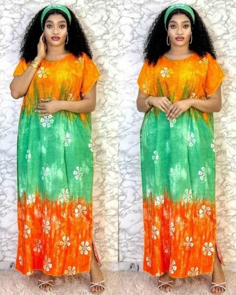 Robe longue colorée bohème