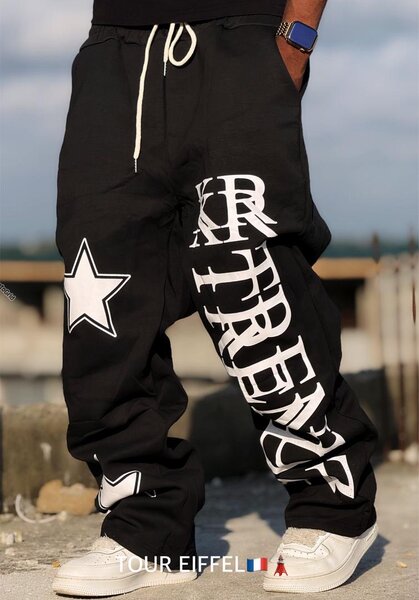 Pantalon streetwear noir