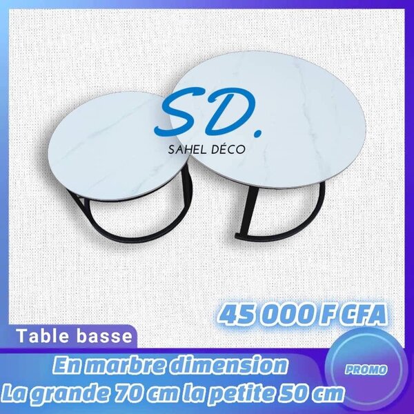 Tables basses en marbre