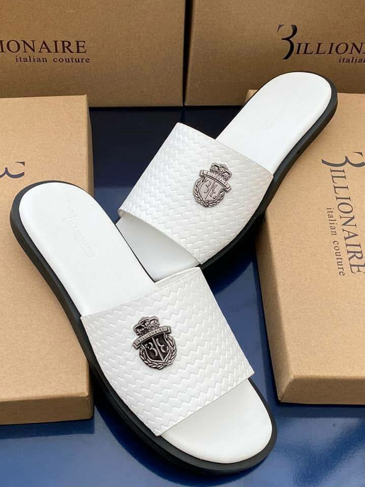 Branded Leather Slippers