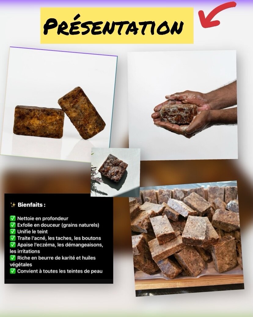 Savon Noir du Nigeria Naturel