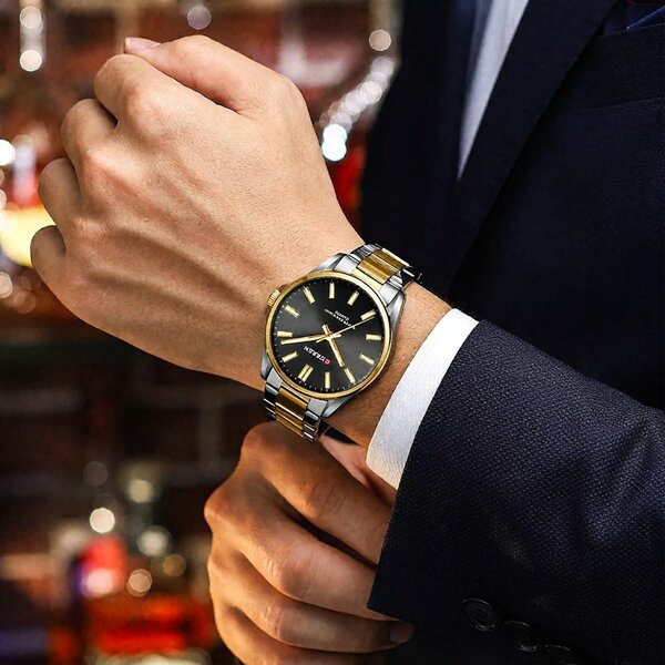 Montre Homme Élégante Bicolore