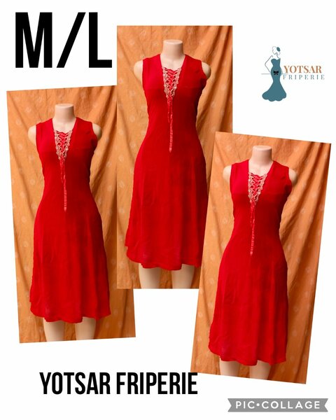 Robe rouge élégante M/L