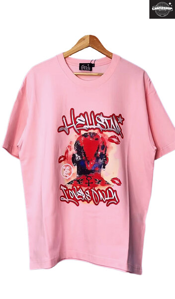 T-shirt rose graphique streetwear