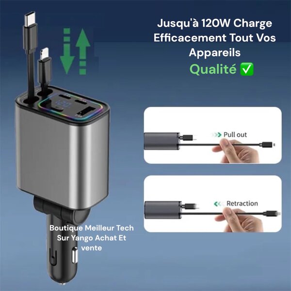 Chargeur Voiture Multi-Ports 120W