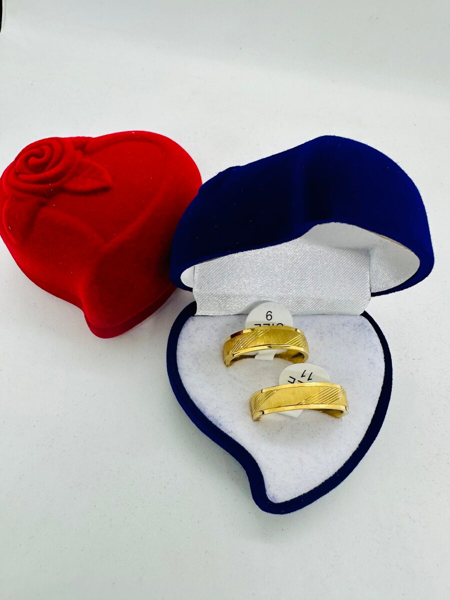 Bague Alliance Dorée avec Écrin