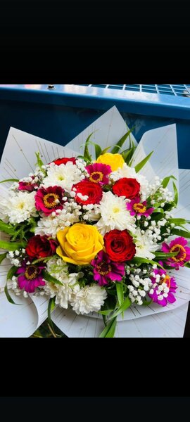 Bouquet de fleurs multicolores