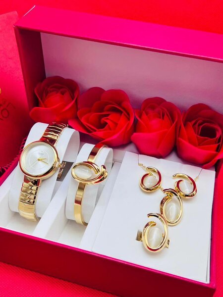 Ensemble Montre et Bijoux Luxe pour Femme