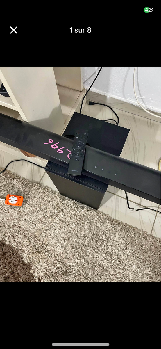 Barre de son avec caisson de basse