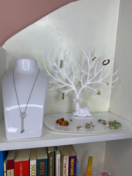 Jewelry displays and necklace displays
