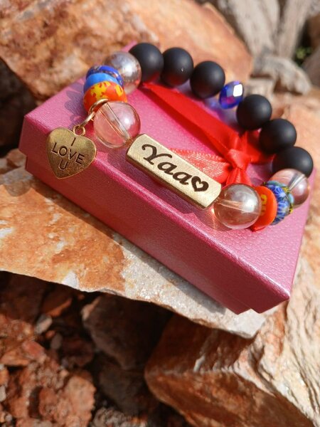 Customized beaded bracelet