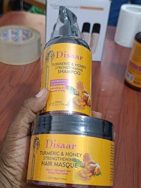 Shampoo & Masque Renforçants au Curcuma et Miel