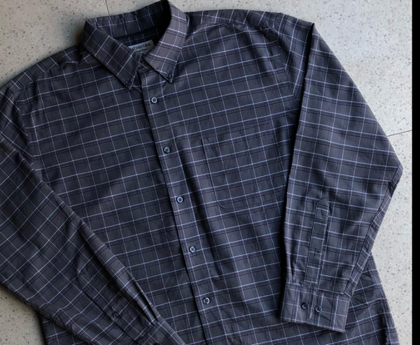  Men's Gray Checkered Shirt 