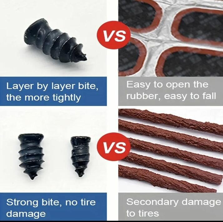 10pcs Synthetic Rubber Tyre Repair Nails