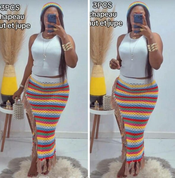 Ensemble Coloré Crochet Bohème