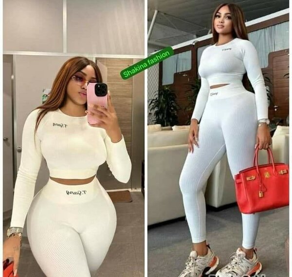 Ensemble femme blanc élégant