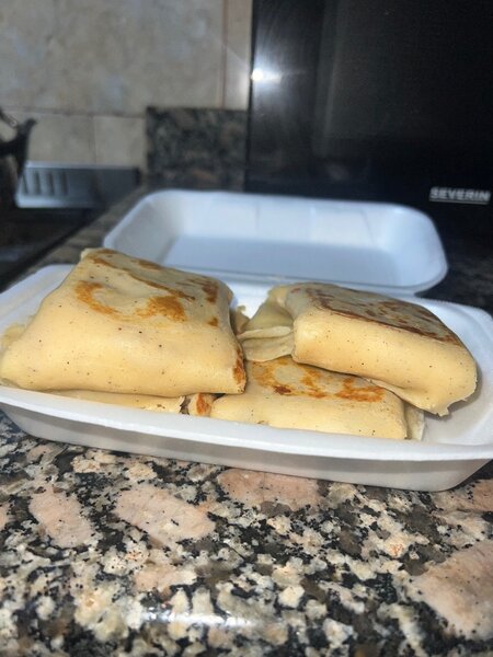 Crêpes fourrées savoureuses