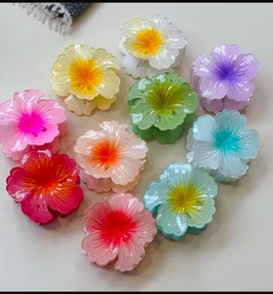 Barrette en fleur
