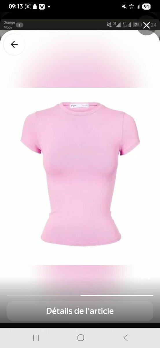 T-shirt ajusté femme