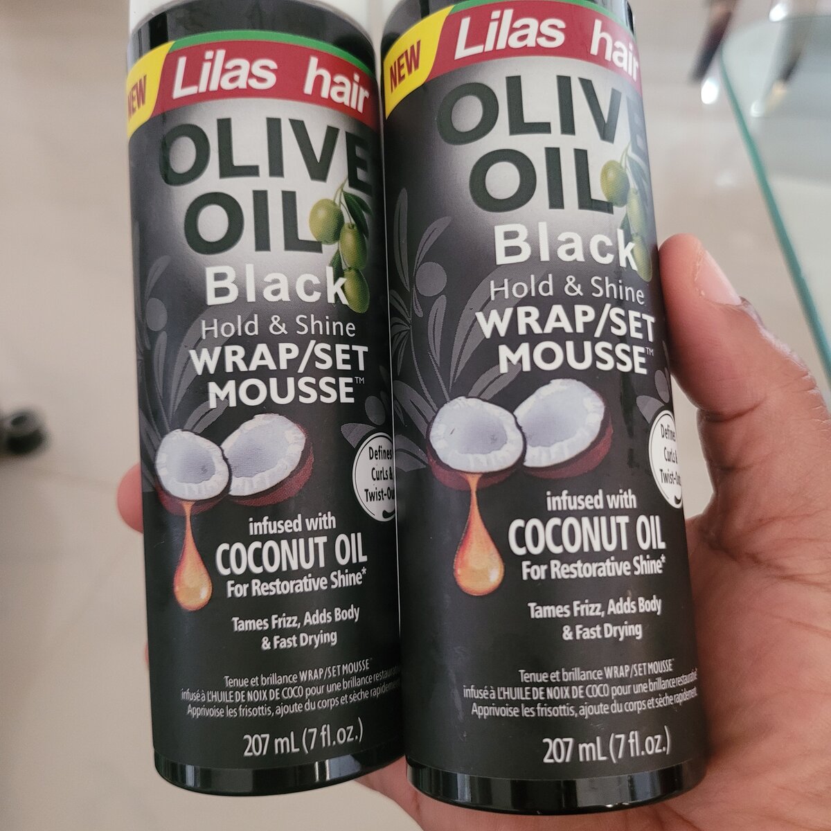 Mousse olive oil black