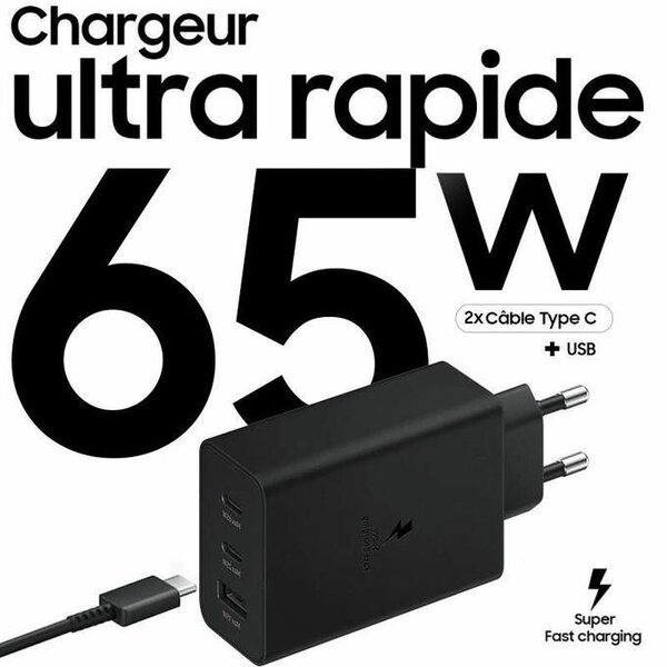 Chargeur rapide 65W USB-C