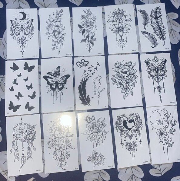 Tatouages Temporaires Art Floral