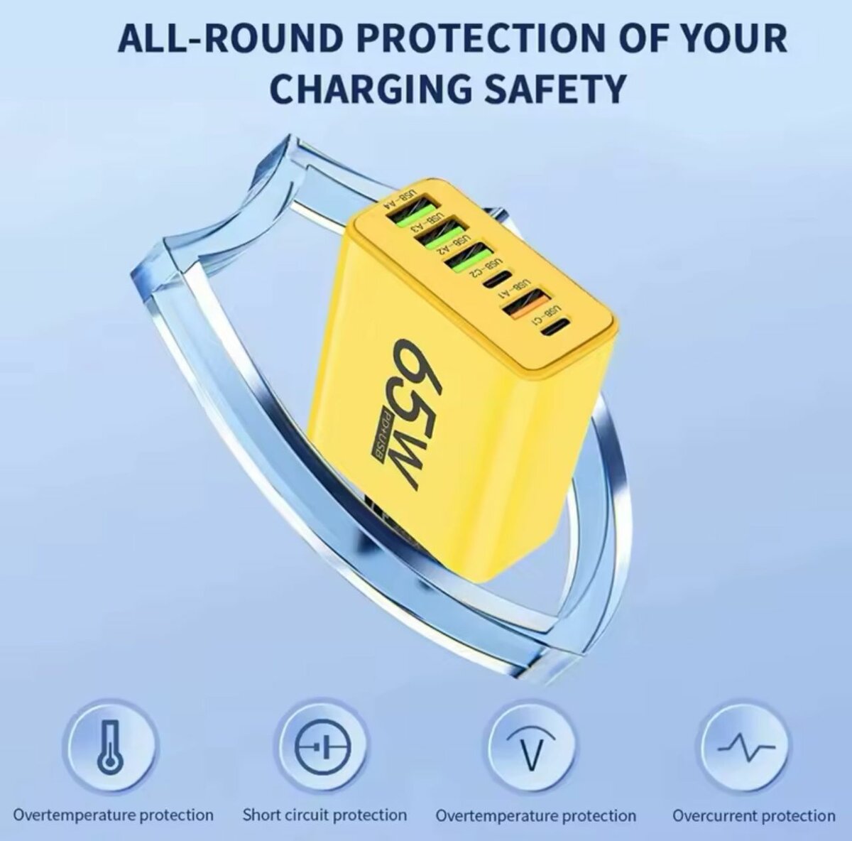 Chargeur 6 ports Type-C Androi