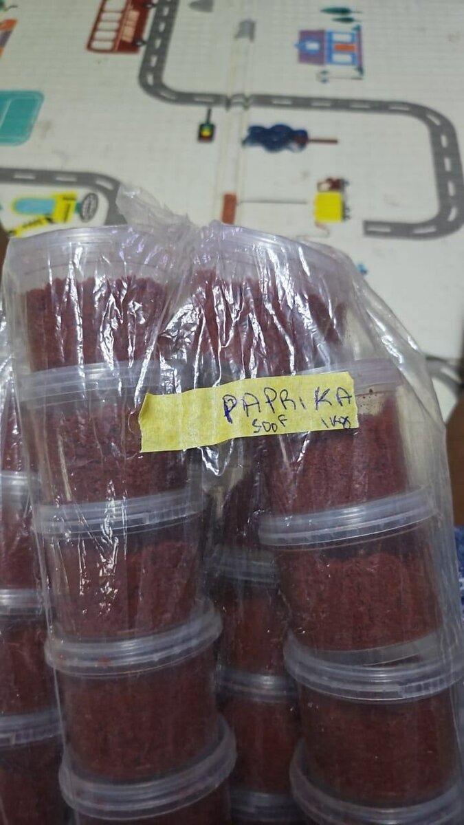 Poudres Ail, curry et paprika