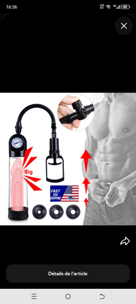 Pompe à vide pour hommes