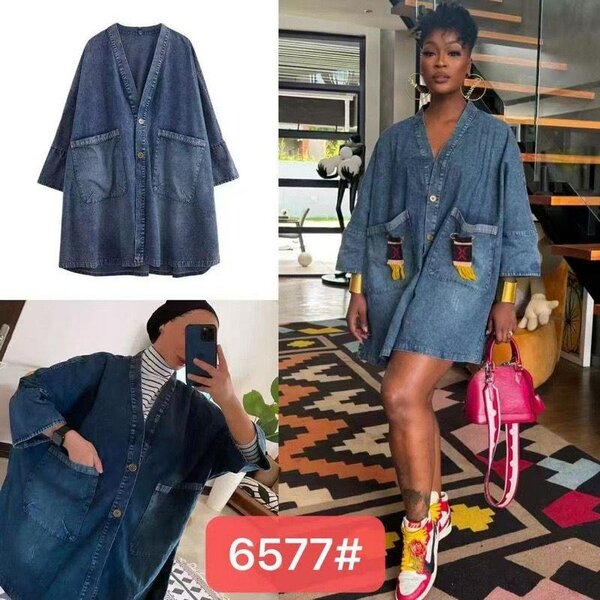 Robe en jean décontractée