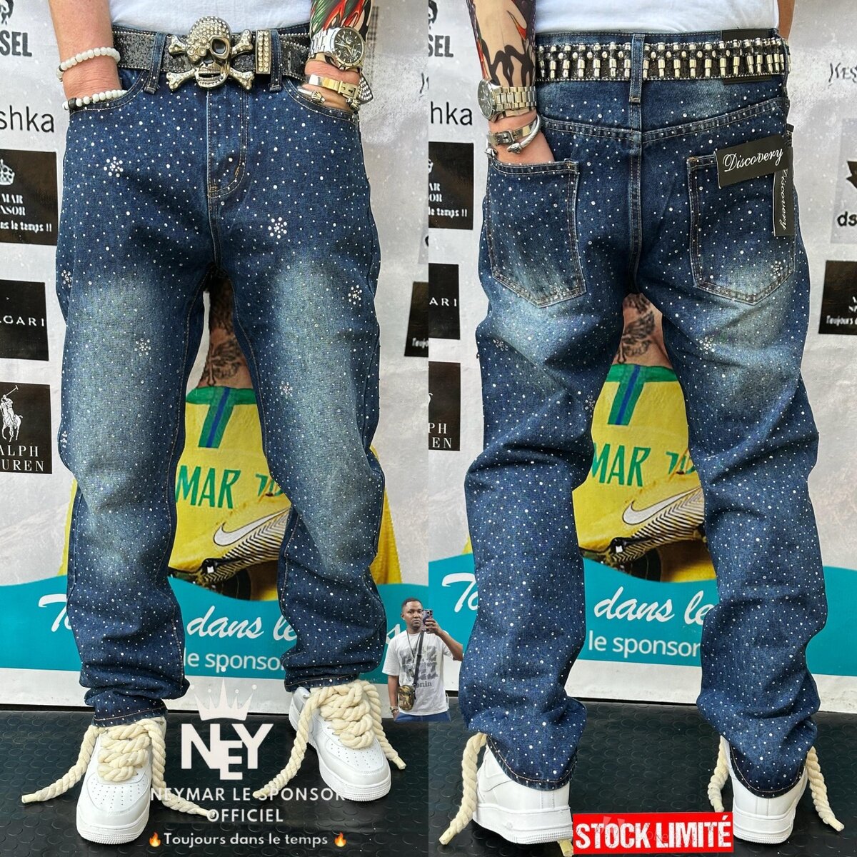 Jeans déchirés tendance