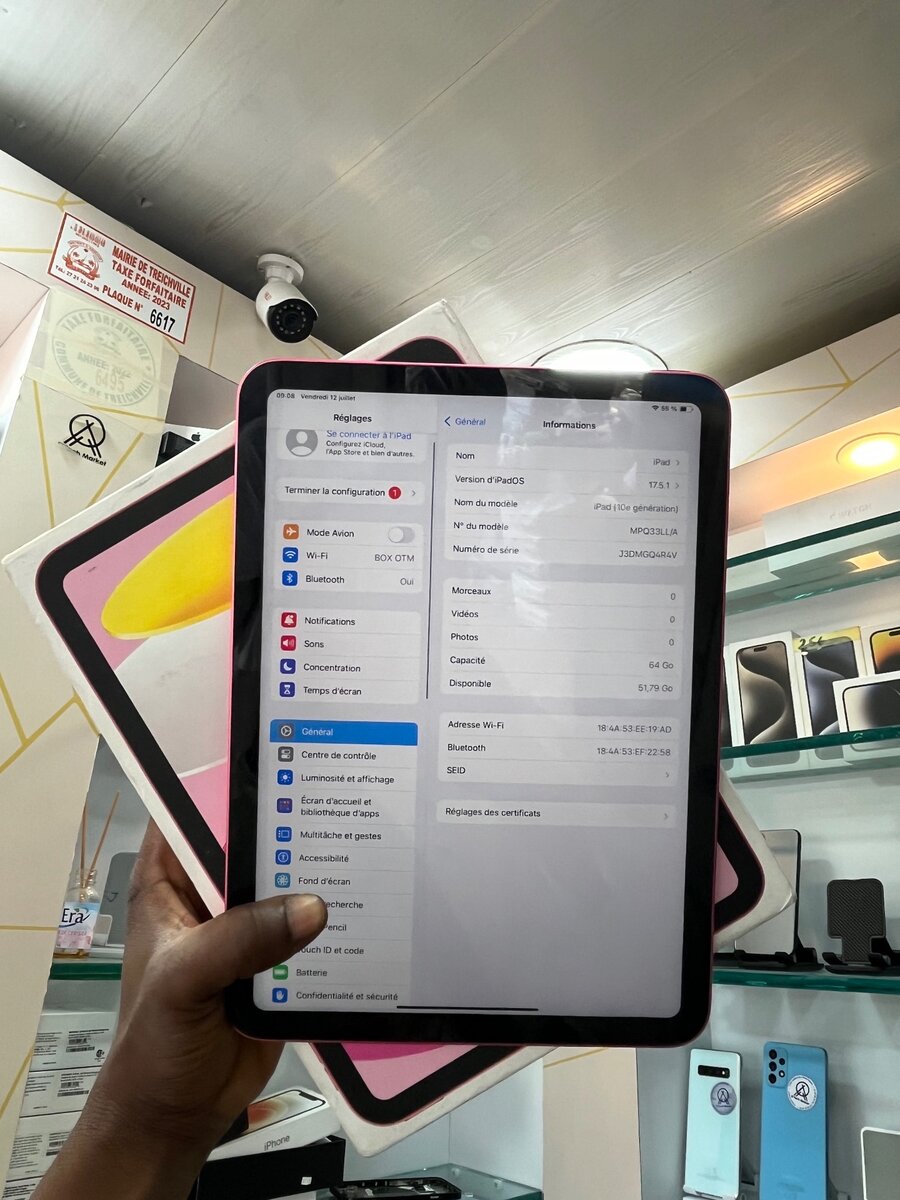 iPad 10ème génération 64Gb disponible