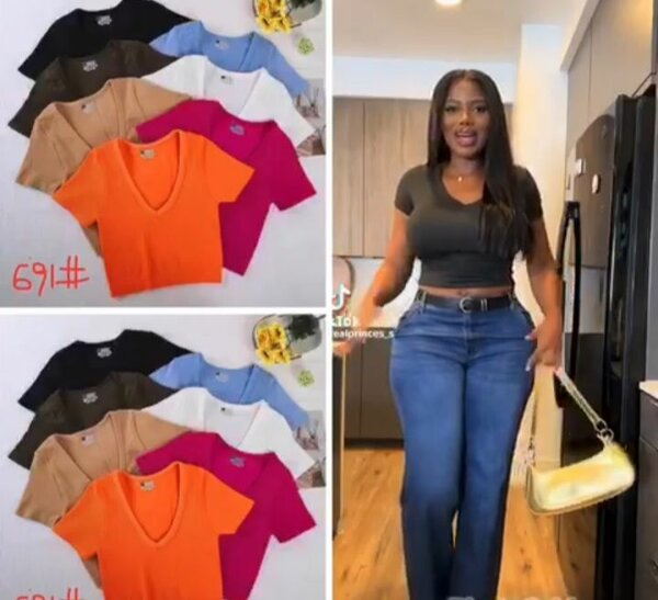 Lot de Crop Tops Colorés