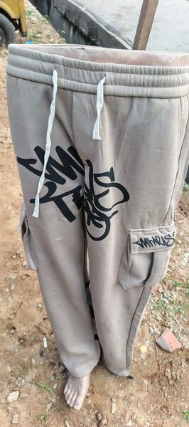 Pantalon cargo décontracté gris