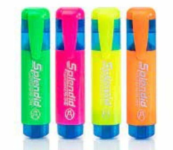 Surligneurs Fluos Set 4 Couleurs