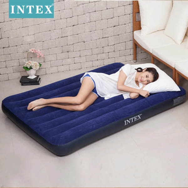 MATELAS GONFLABLE 1 PLACE + POMPE ÉLECTRIQUE