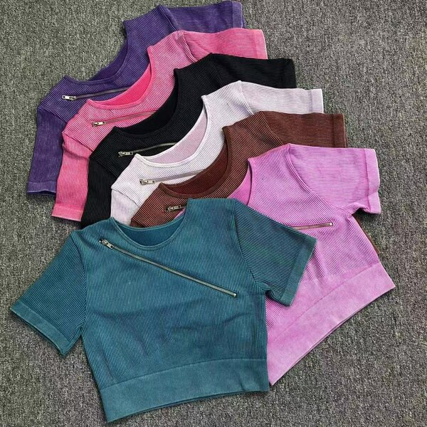 Crop tops zippé femme