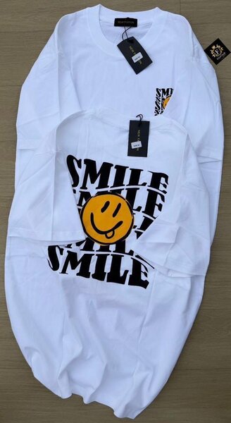 T-shirt blanc SMILE homme