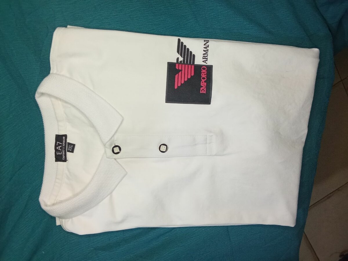 Polo blanc EA7 Emporio