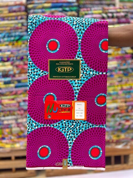 Tissu Africain Wax coloré